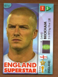 David Beckham 2006 Goaaal FIFA World Cup Card 67 Panini England 06