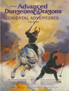 Advanced Dungeons Dragons RPG Book Oriental Adventures