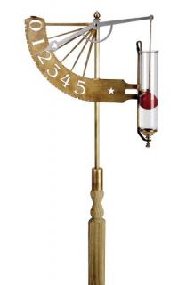 decorative rain gauge with brass stand gauge and inventive theme solid