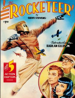 DAVID STEVENS ROCKETEER GRAPHIC ALBUM ECLIPSE 1988, ALL 5 CHAPTERS SC