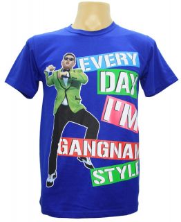 New Mens T Shirt Gangnam Style Tee Korean Pop Singer Artist Dance