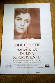 Memoirs of A Survivor Spain Sci Fi Movie Poster Julie Christie