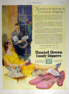  is an original print advertising for Daniel Green comfy Slippers