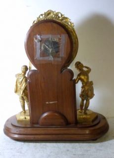 Early Davies Crystal Palace Statue Clock 