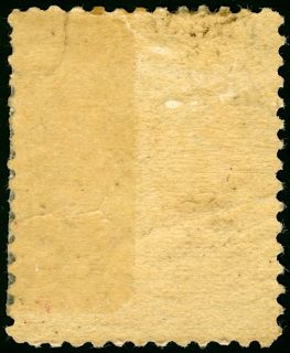 Stamps US 1879 15¢ Daniel Webster Scott # 189 with large Tear MH $325
