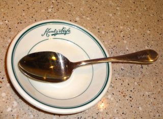 RARE Vintage 1930 Kuntzs Cafe Dayton Ohio Condiment Dish Bowl Spoon