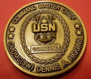  US Navy Command Master Chief Dennis A Higgins SW USN 1 58 157