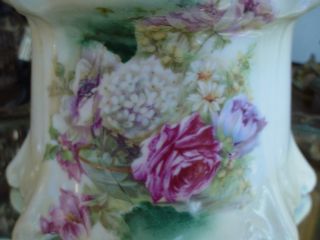 OLD RS PRUSSIA POINT & CLOVER FLORAL ROSES ART NOUVEAU BISCUIT/CRACKER