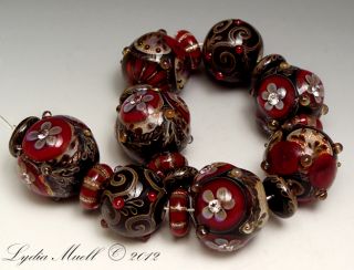 ashton jewels lampwork by lydia muell drama