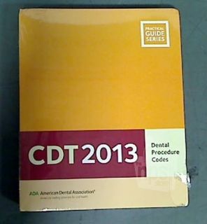 American Dental Association CDT 2013 Dental Procedure Codes Book