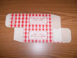 Darfur Butter Box unused Neat Checker print