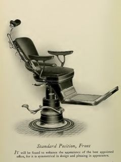 The Ritter Chair Standard Position Dental Dentist Antique 13x19 Print