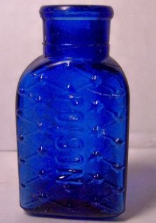  1800's Old Colbalt Poison Bottle