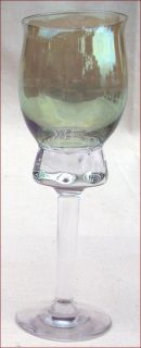  of 8 French Iridescent Colored Roemer Rhine Wine Glass Lorraine 1940
