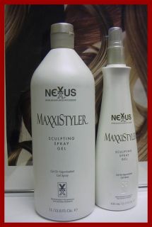 Nexxus Maxxistyler Sculpting Spray Gel Huge Liter Refill 13 5 oz Spray