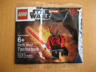 Brand New Sealed Lego Starwars Darth Maul Minifig Exclusive Promo Set