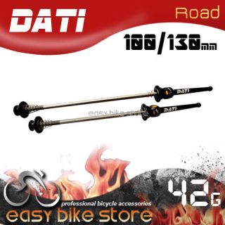 Dati Road Bike Titanium Hub QR Skewer of TI 42g Black