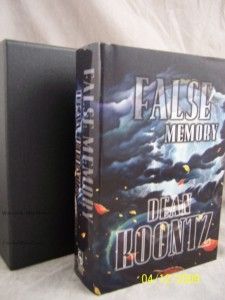 dean koontz false memory signed ltd edition slipcase