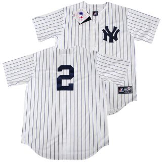 New York Yankees Derek Jeter Home Sewn Jersey L