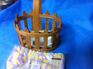 Longaberger Basket Retired 2007 Small Oval Easter Picket NEW