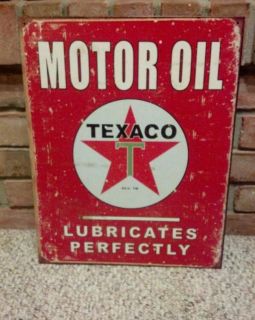 Texaco Oil Advertising Metal Sign