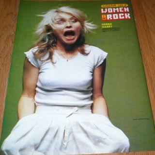 Debbie Harry Pinup clipping Yelling 80s Blondie