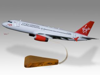 Airbus A320 Virgin Atlantic Wood Desktop Airplane Model