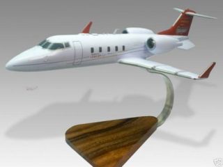 Bombardier Learjet 60 Wood Desktop Airplane Model