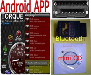  Bluetooth OBD2 OBDII OBD 2 Check Engine Auto Code Reader Device