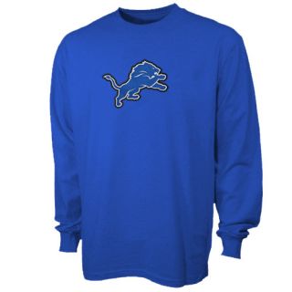 Reebok Detroit Lions Youth Blue Prime Logo Long Sleeve T Shirt