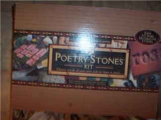 Poetry Pottery Stones Garden Stepping Stones Kit New