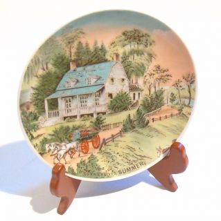 Currier Ives Summer 6 1 4 Decorative Plate Made in Japan