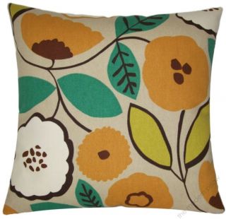  new decorative throw pillow cover 18 sq pumpkin bloom throw pillow