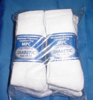 12 Pair Diabetic Socks Size 10 13 Crew Socks MPC Brand