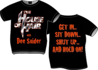 House of Hair with Dee Snider   New T Shirt Officially Licensed