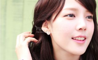 New Hot Korean Stone Earring Deep Love Handmade Earrings Made in Korea