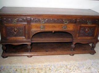 The Best Antique English Victorian Aesthetic MVMT Sideboard Circa 1870