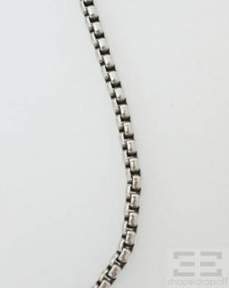 David Yurman Sterling Silver Box Chain Necklace
