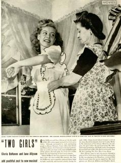 1944 article on gloria dehaven june allyson in movie