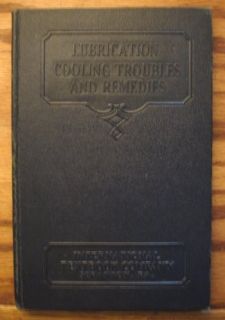 Lubrication Cooling Troubles Remedies Vanderdoes 1934