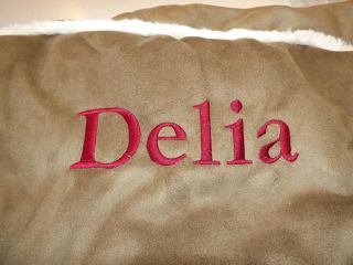  Kids Regular Anywhere Chair Slipcover Suede w Sherpa Delia