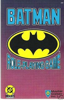 DC Heroes Batman Role Playing Game Softcover Mayfair