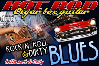Hot Rod Delta Blues Cigar Box Bottleneck Slide Guitar