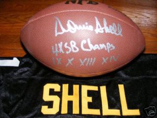Donnie Shell Autographed NFL Football Wilson Steelers