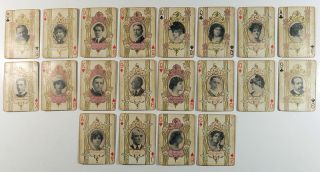 1908 Theater Actors Actresses Playing Cards Broadway Silent Film RARE