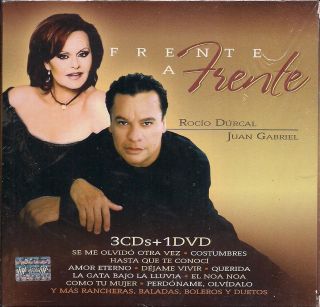 Rocio Durcal Juan Gabriel Frente A Frente CD NEW 3 Disc Set + DVD 80