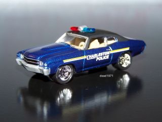 1971 CHEVY CHEVELLE CHARLESTON, WV POLICE CAR MINT 1/64 SCALE DIECAST