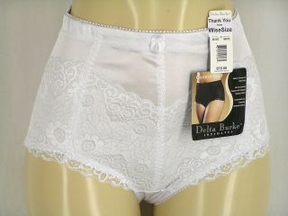 Delta Burke White Shapewear Firm Control Brief Panties