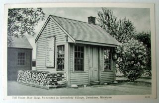 Dearborn Michigan 1943 Postcard Greenfield Village
