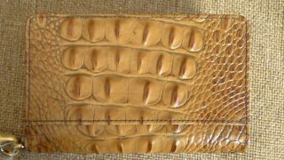 Brahmin Debi Toasted Almond Leather Wallet Wristlet